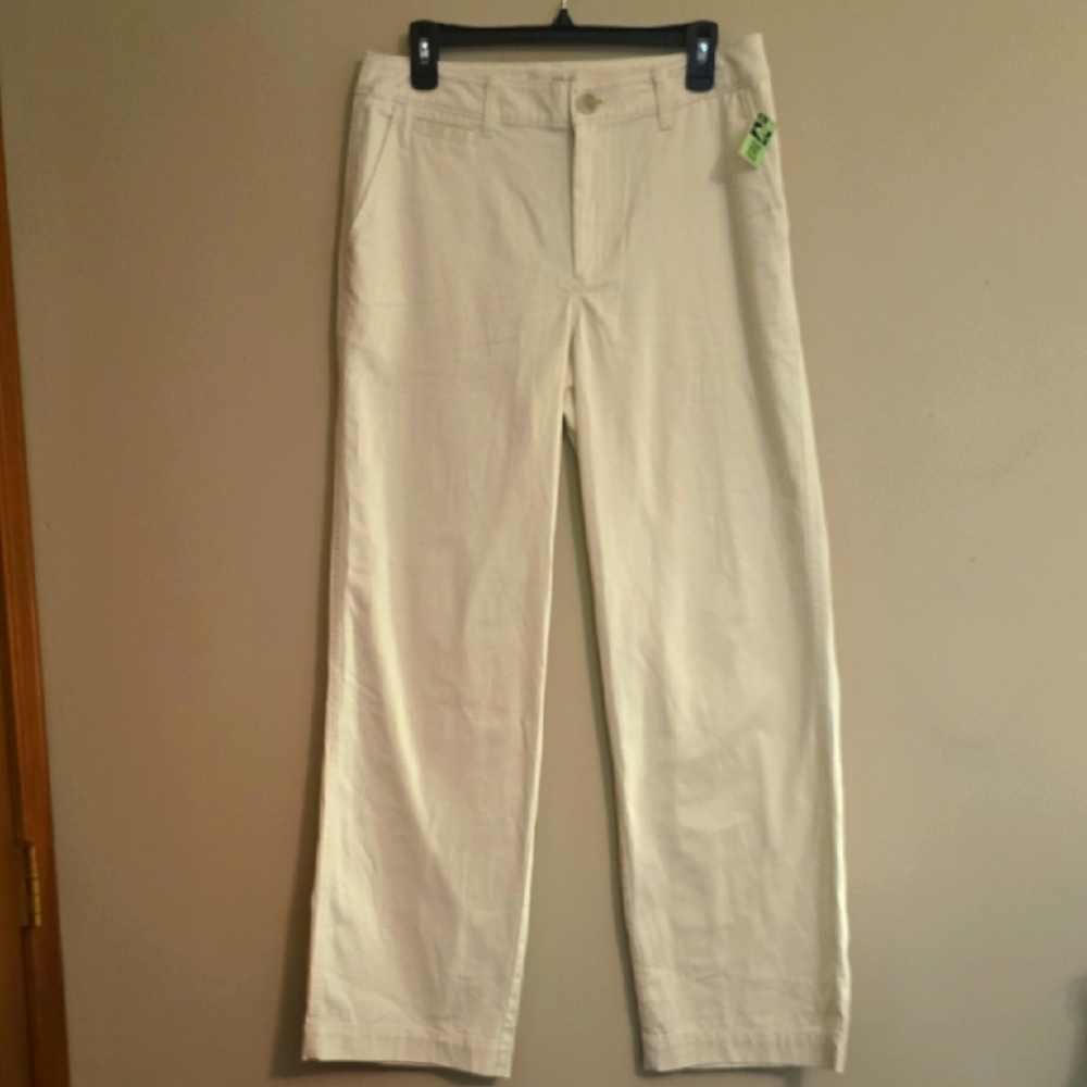 New Universal Thread Women's Size 8 Brushed Cream‎ Khaki Cotton Spandex Pants